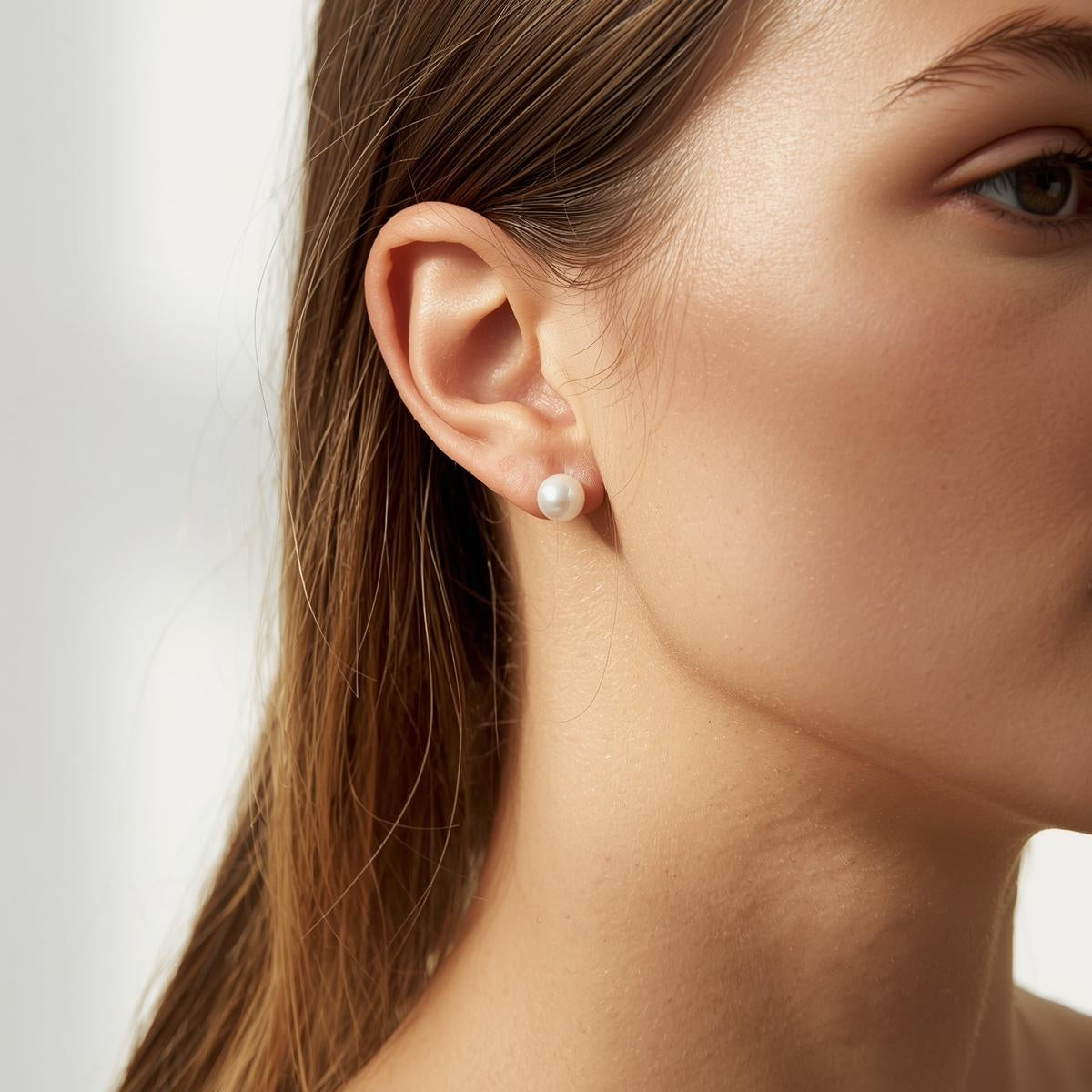 "The Ray" Freshwater Pearl Studs