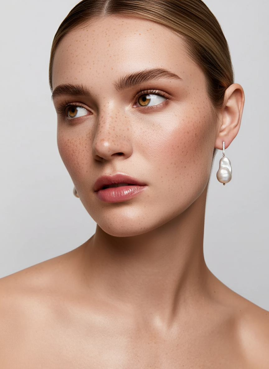 "The Spark" Baroque Pearl Earrings