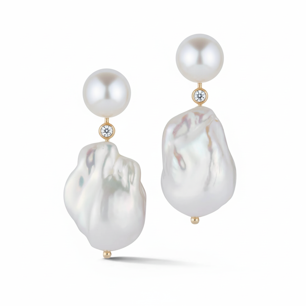 "The Becoming" Baroque Pearl Earrings