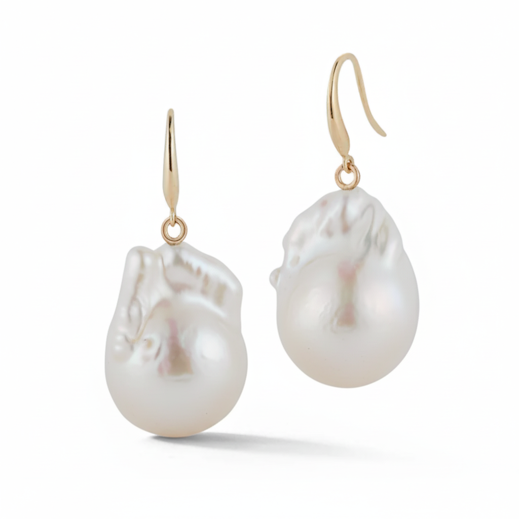 "The Wing" Baroque Pearl Drops